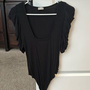 Black free people bodysuit, worn once